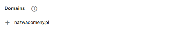 Dodawanie domen